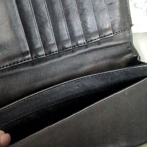 Duluth Trading -Lifetime Leather 🖤 Black Wristlet Wallet - Picture 5 of 13